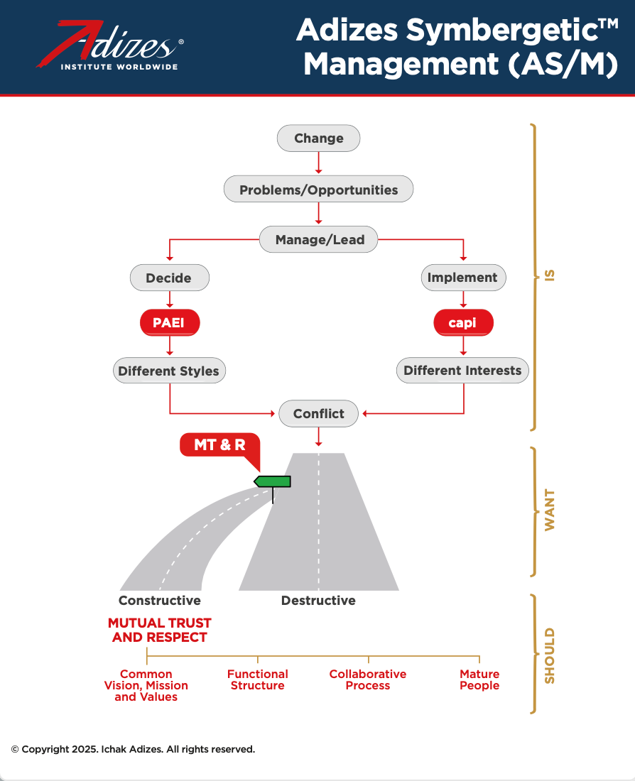 Adizes Symbergetic™ Management (AS/M) (Poster) (English)