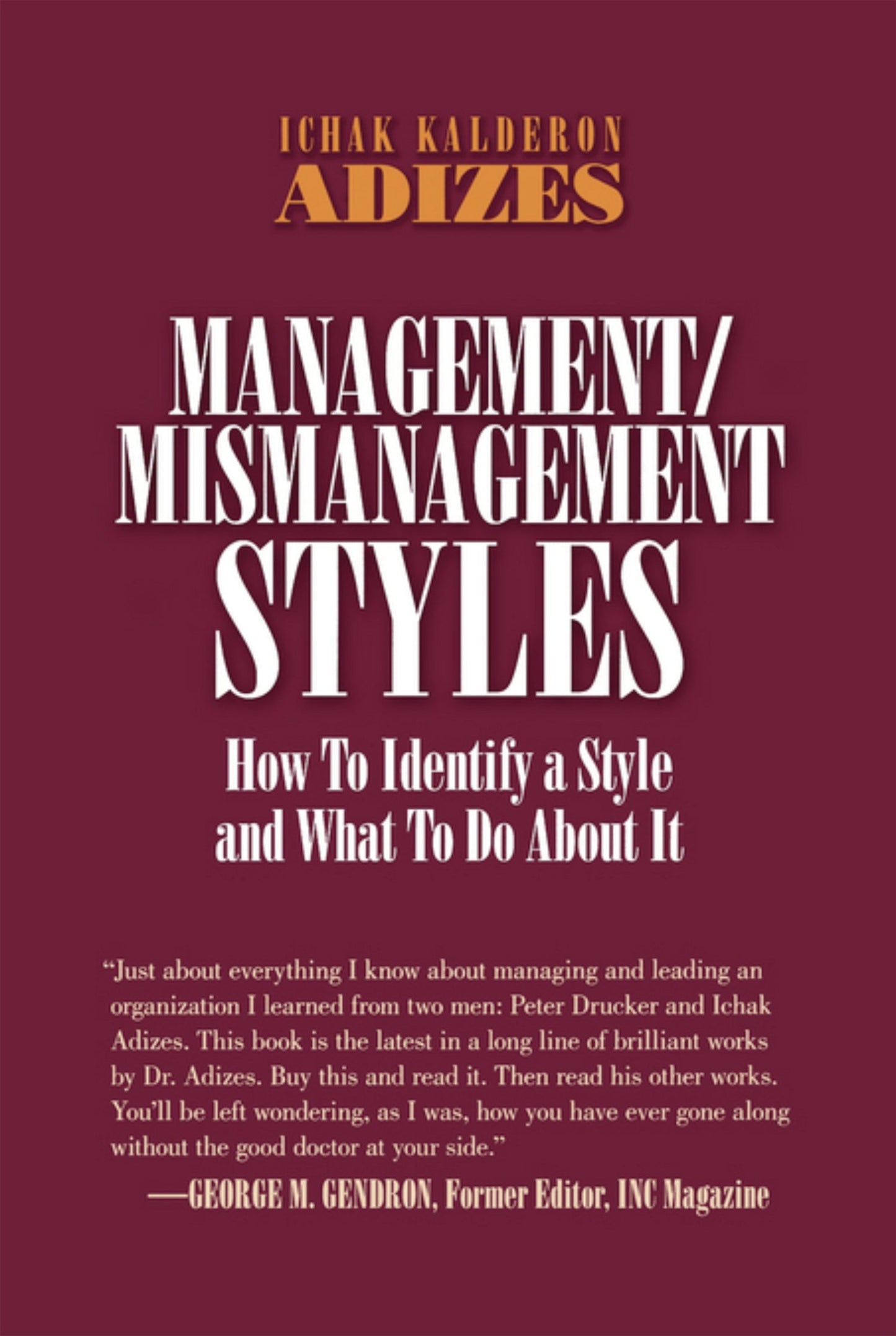 Management/ Mismanagement Styles (English)