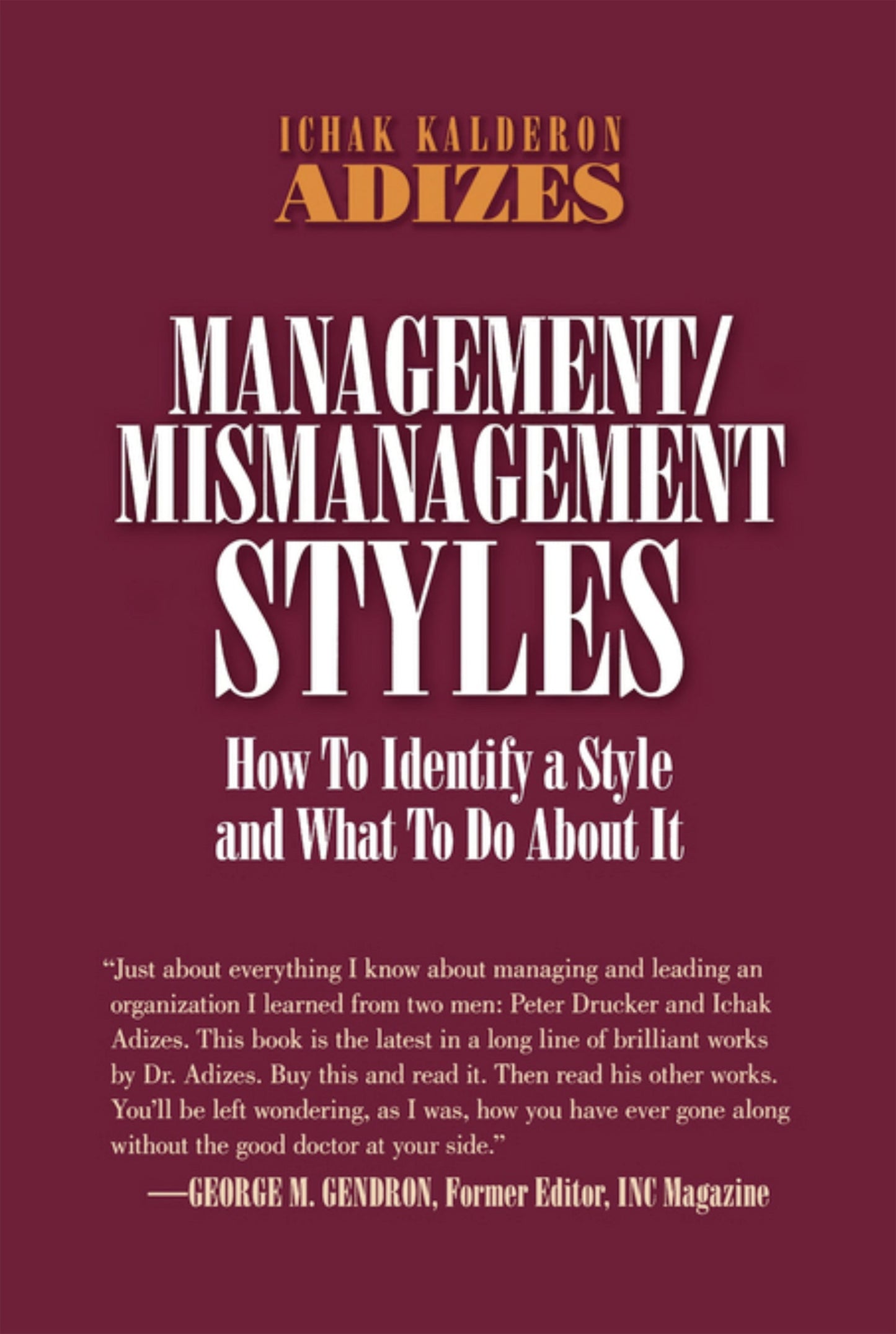 Management/ Mismanagement Styles (English)