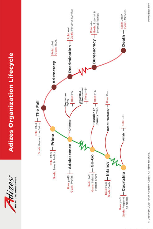 Adizes Organizational Lifecycle (Poster) (English)