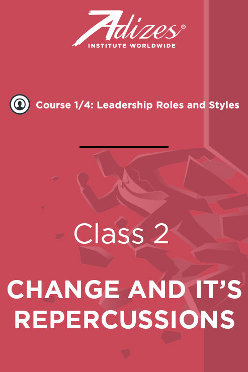 Adizes Live Course on Organizational Transformation. Slides Class 2 - CHANGE AND IT’S REPERCUSSIONS (English)